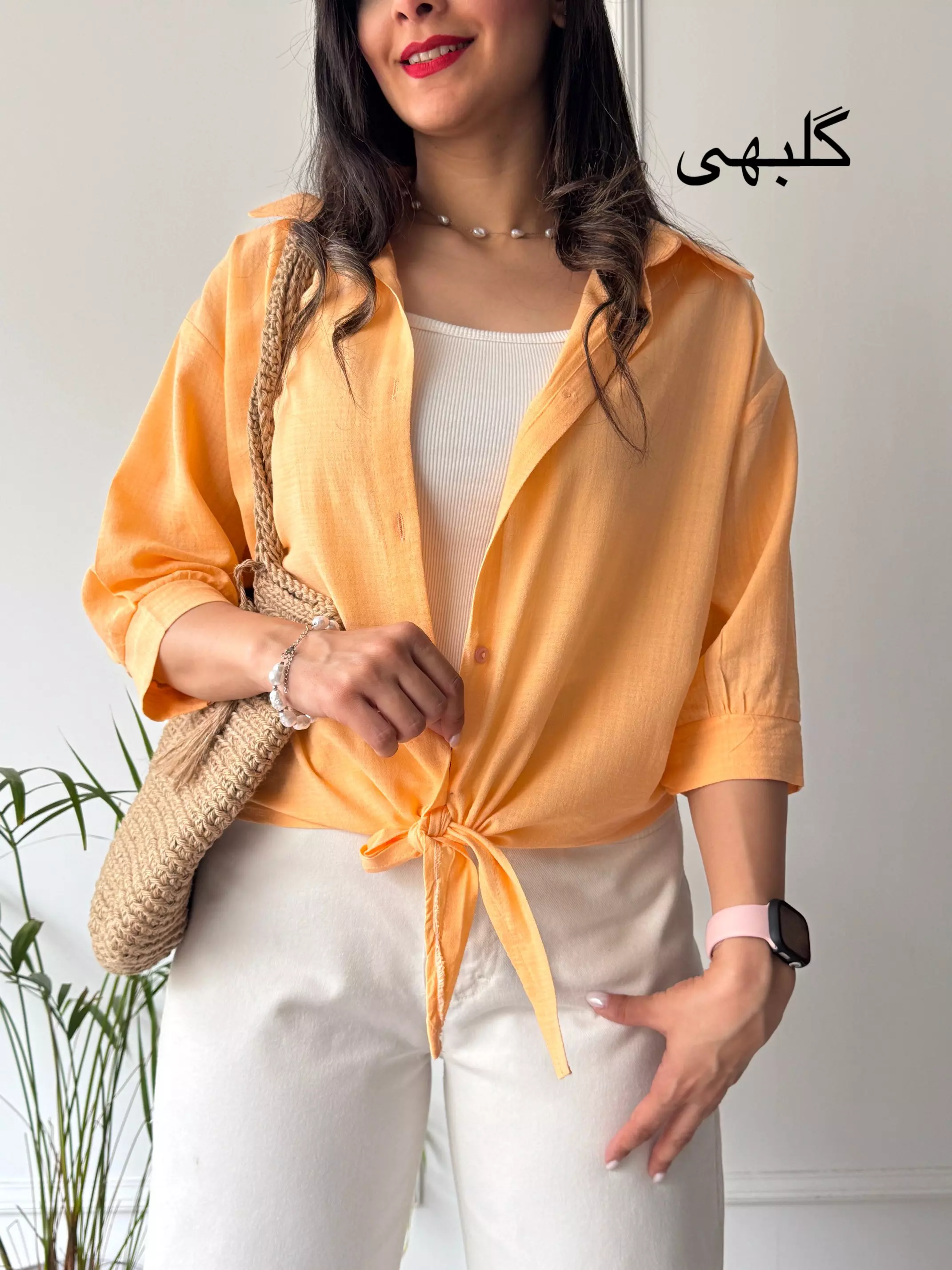 شومیز مانتویی گره ای باران